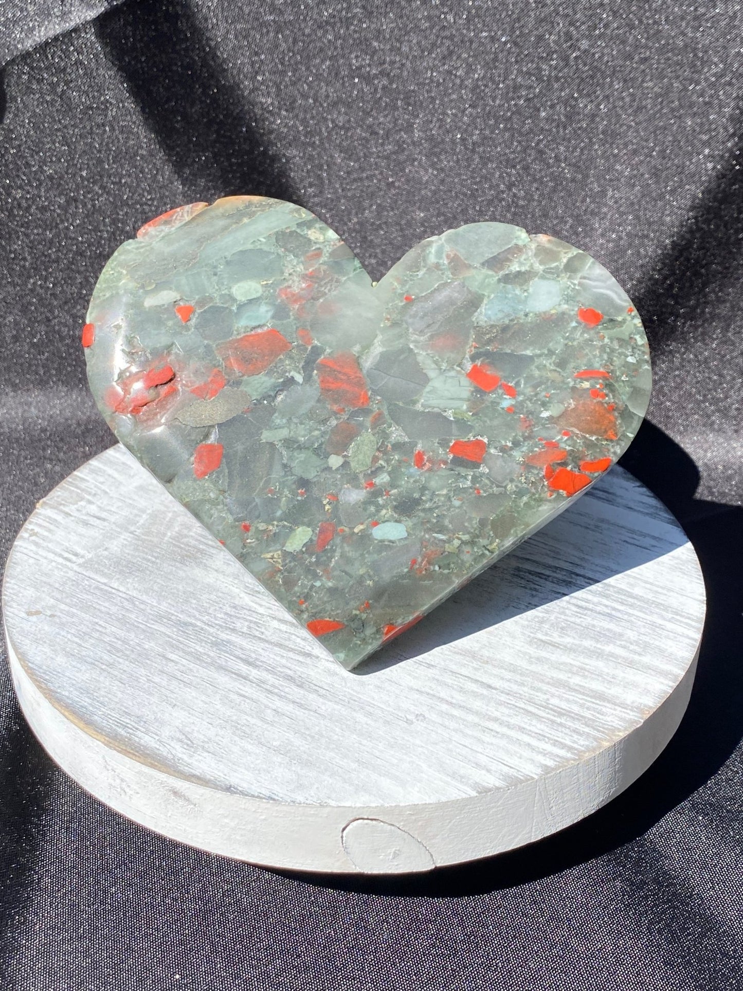 Big Bloodstone Heart - Gemstone Oasis Co.Big Bloodstone Heart