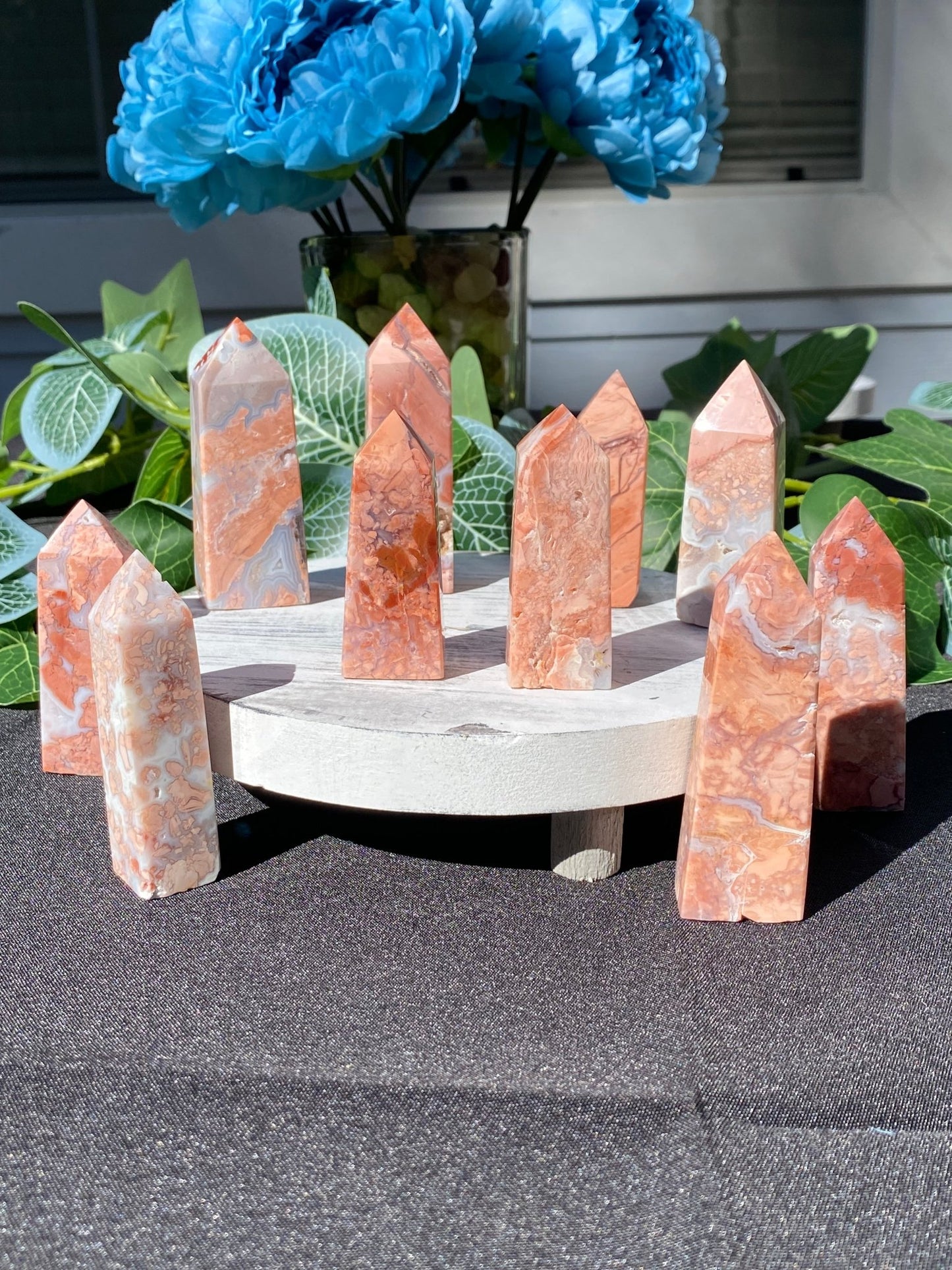 Cotton Candy Agate Tower - Gemstone Oasis Co.Cotton Candy Agate Tower