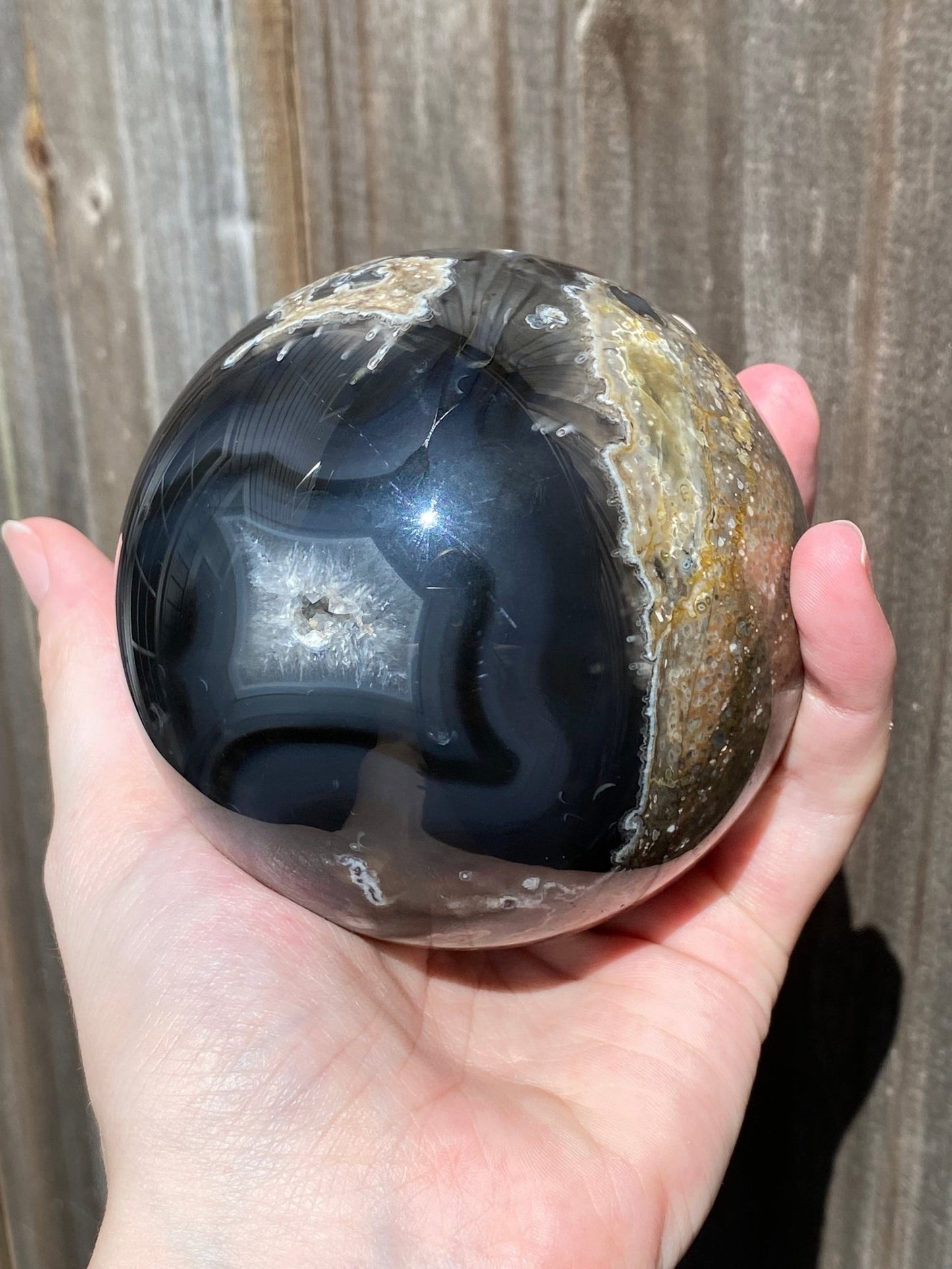 Lava Agate Sphere - Gemstone Oasis Co.Lava Agate Sphere