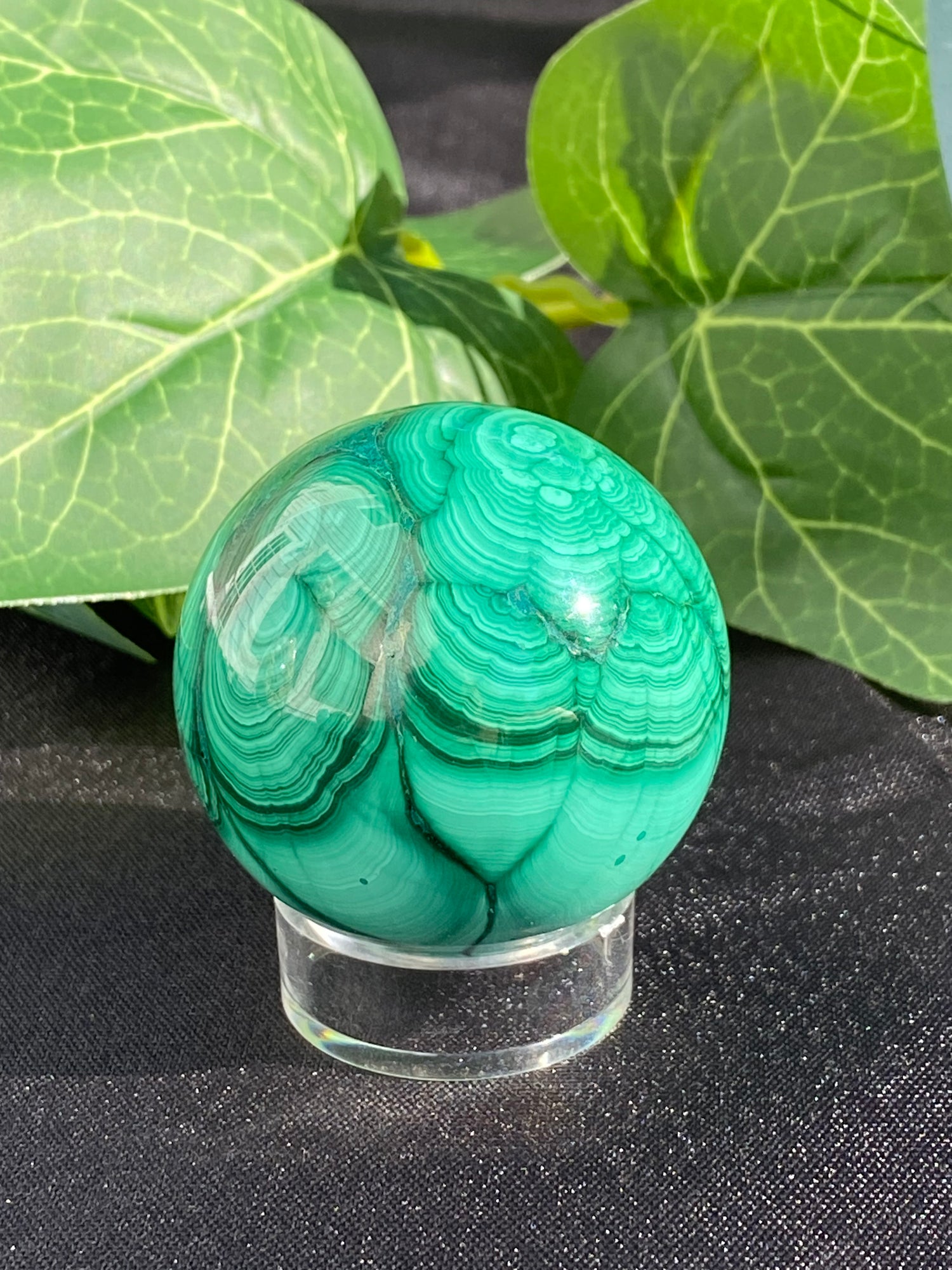 Malachite Sphere - Gemstone Oasis Co.