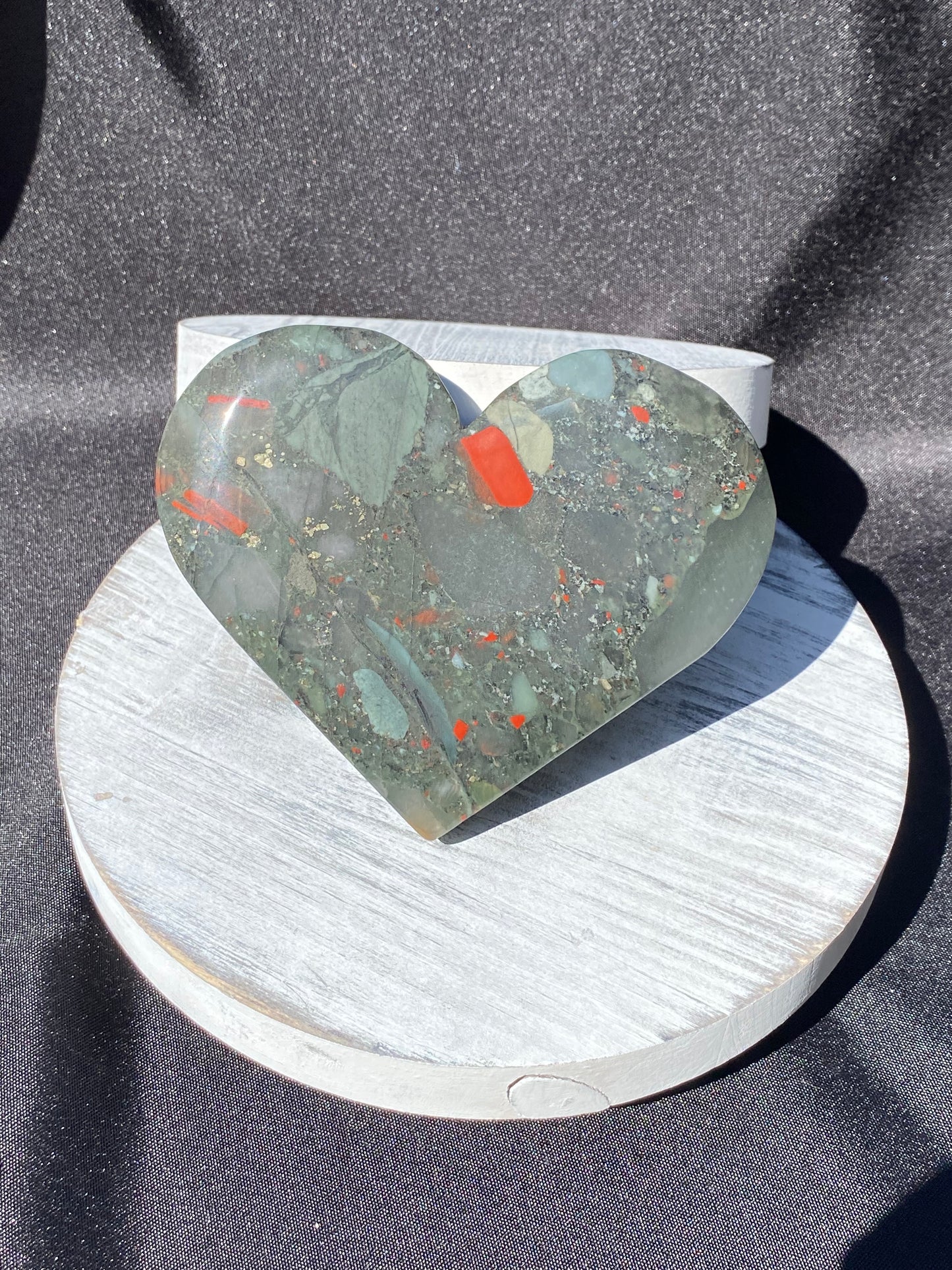 Big Bloodstone Heart