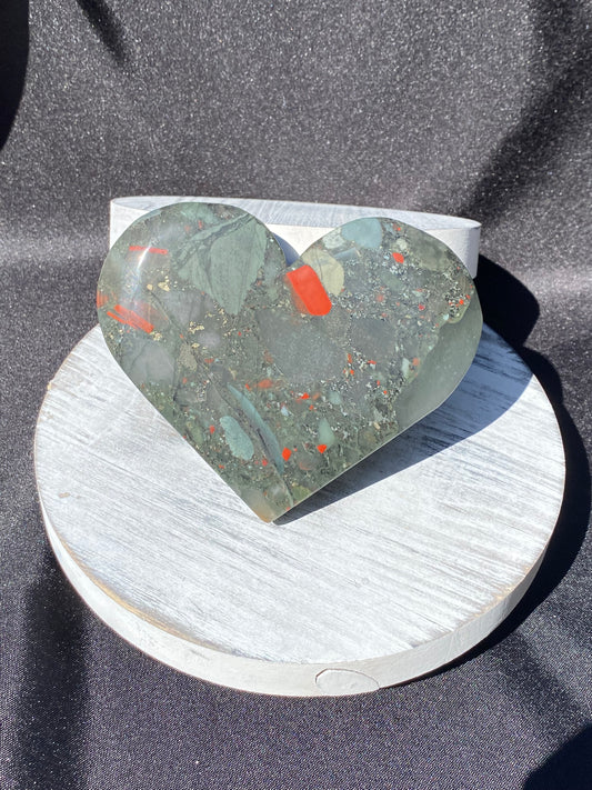 Big Bloodstone Heart