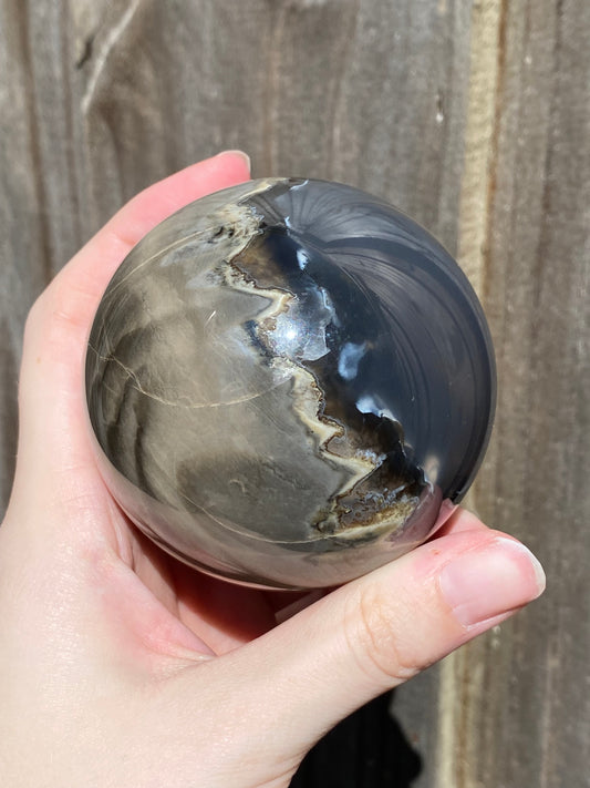 Lava Agate Sphere