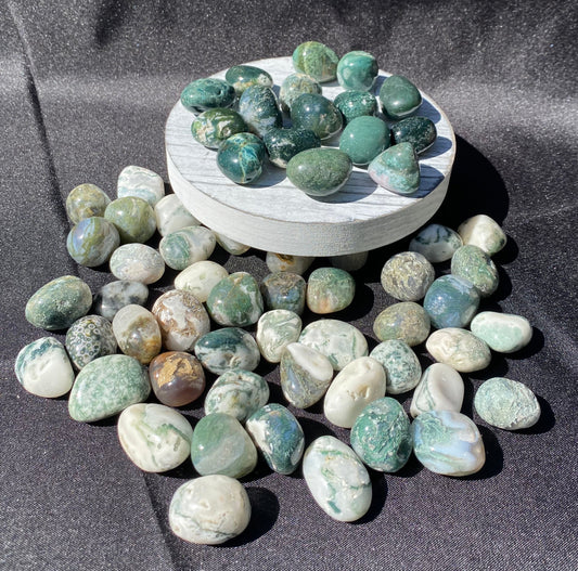 Moss Agate Tumble