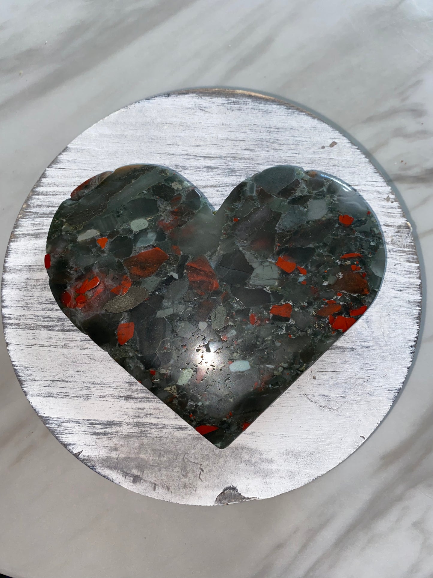 Big Bloodstone Heart