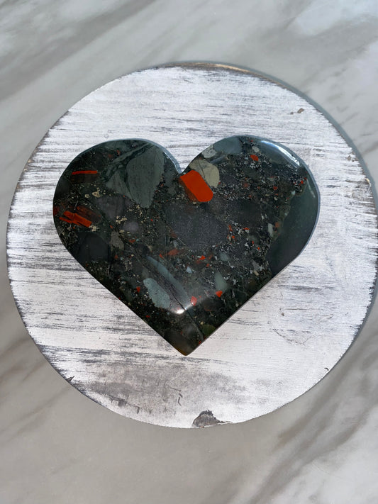 Big Bloodstone Heart