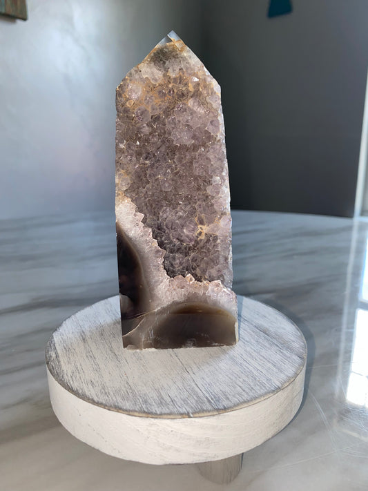 Druzy Agate Tower