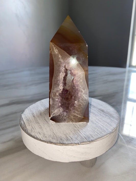 Druzy Agate Tower