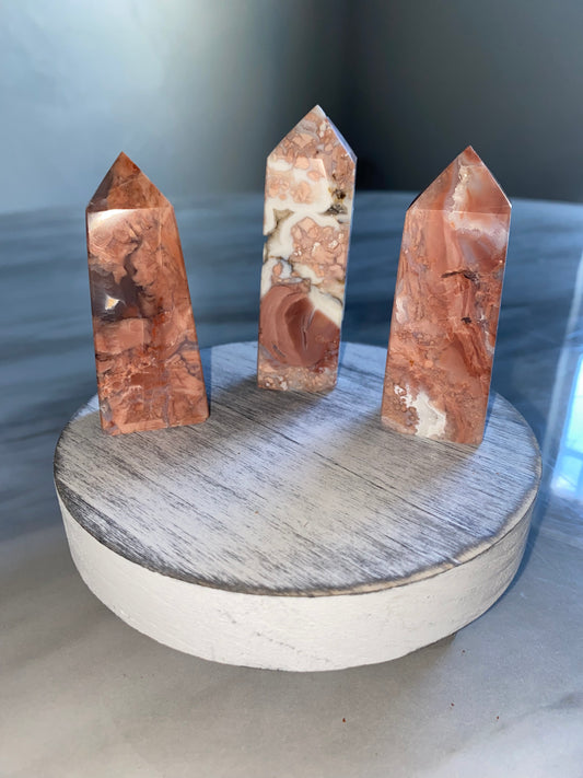 Cotton Candy Agate Tower