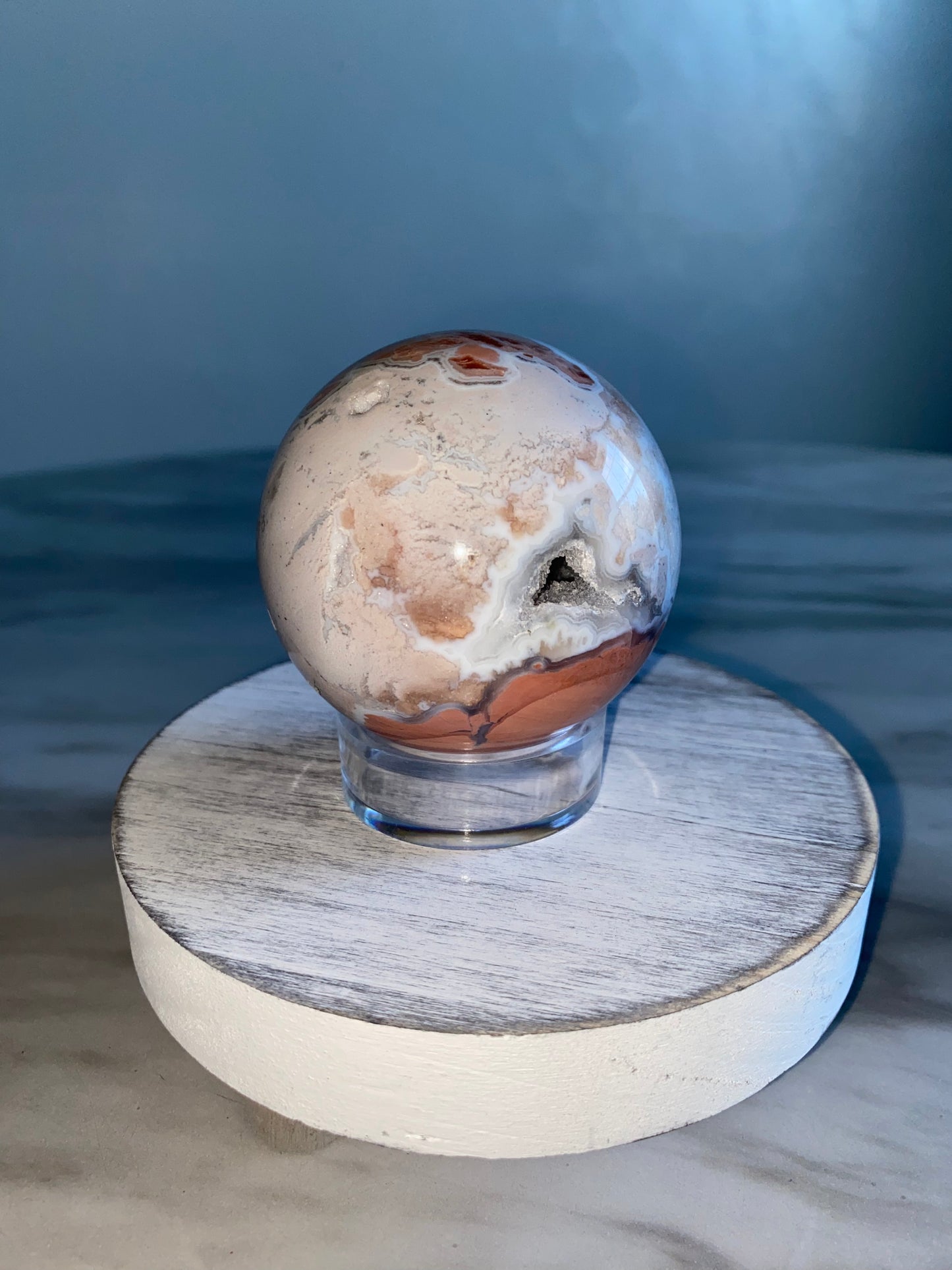 Cotton Candy Agate Sphere