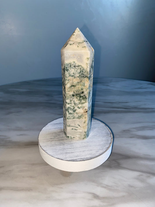 Big Moss Agate Tower