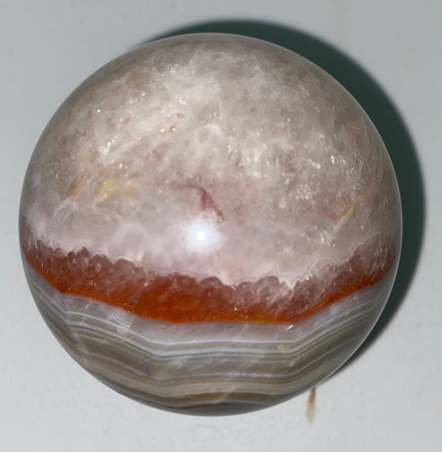 Amethyst x Crazy Lace Agate Sphere