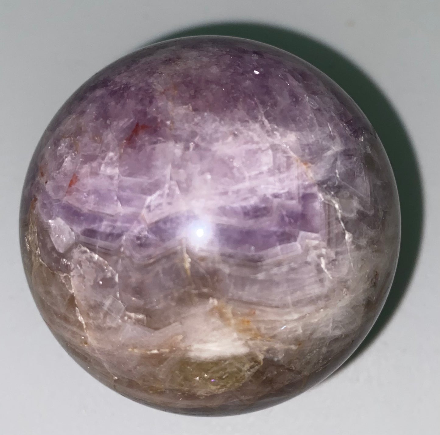 Amethyst x Crazy Lace Agate Sphere