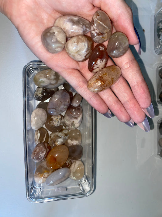 Flower Agate Tumble