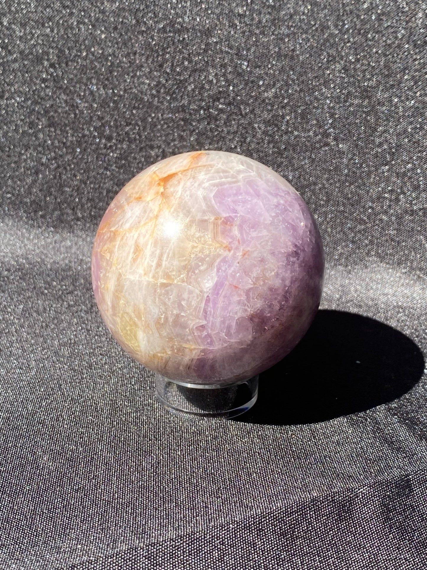 Amethyst x Crazy Lace Agate Sphere - Gemstone Oasis Co.Amethyst x Crazy Lace Agate Sphere