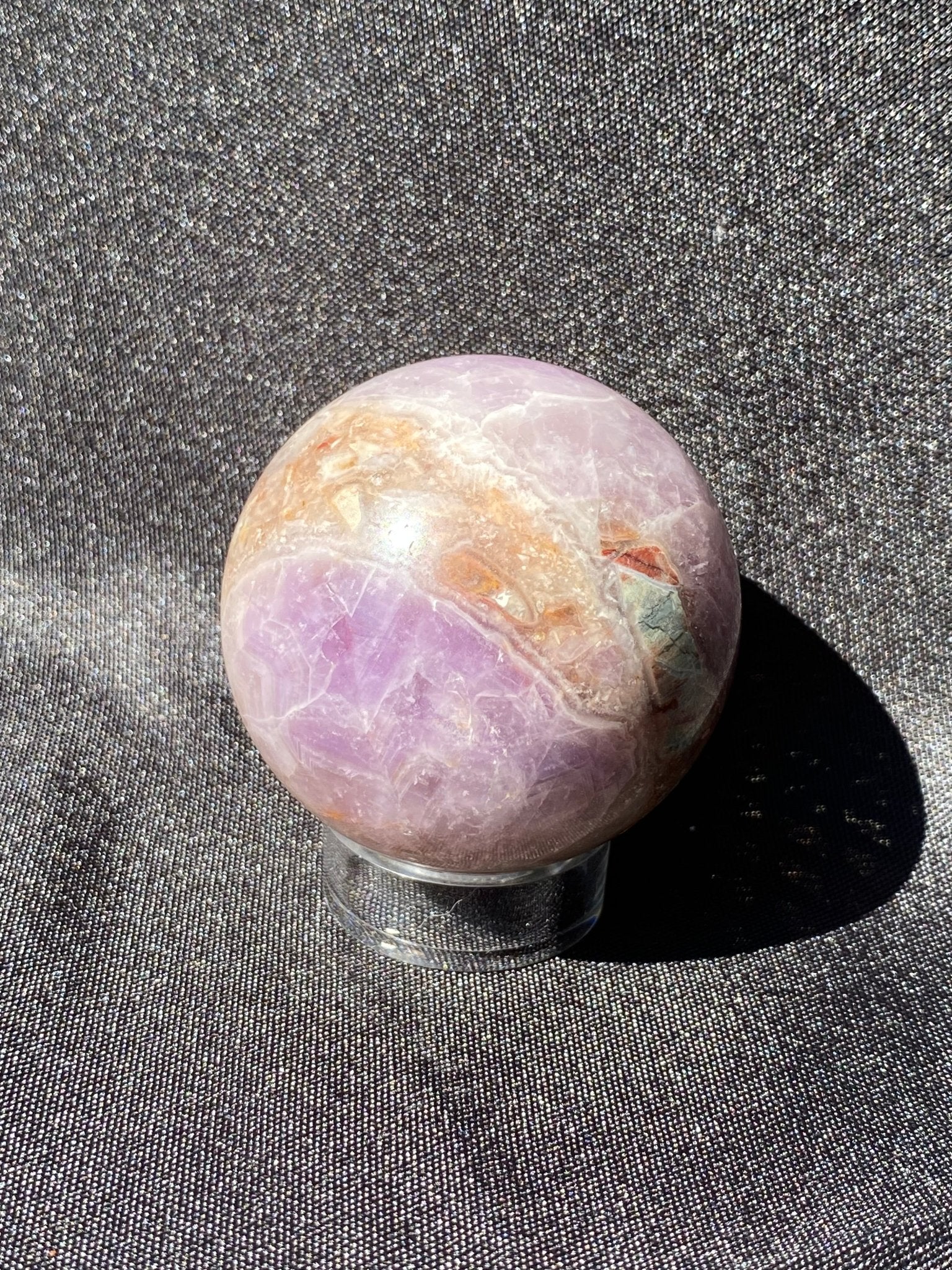 Amethyst x Crazy Lace Agate Sphere - Gemstone Oasis Co.Amethyst x Crazy Lace Agate Sphere