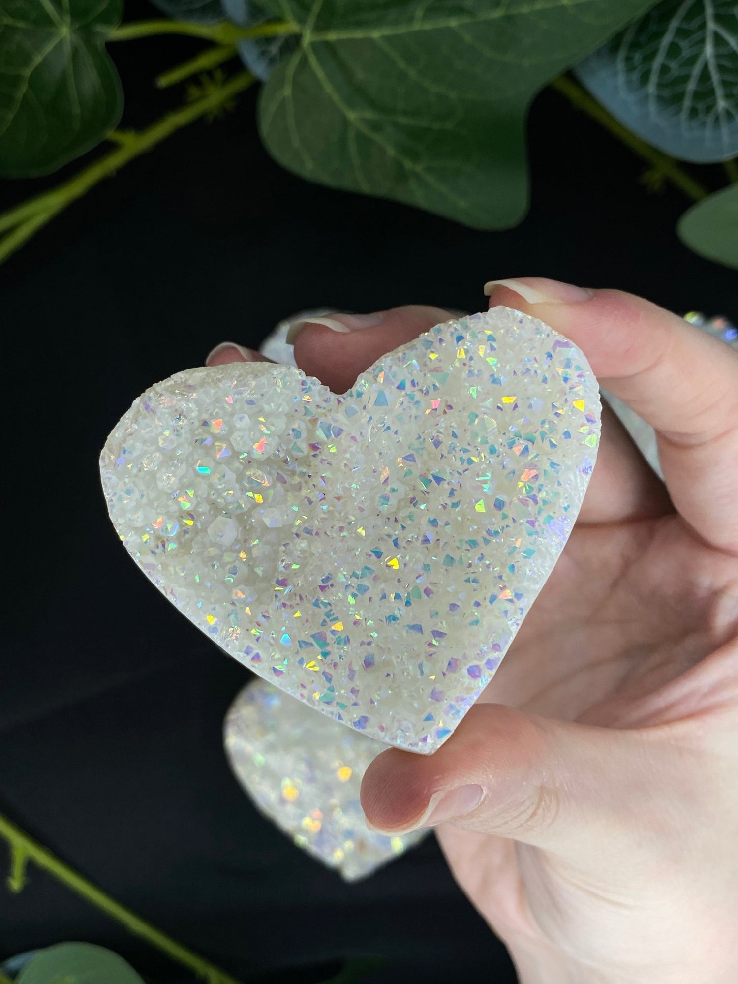 Aura Quartz Hearts - Gemstone Oasis Co.Aura Quartz Hearts