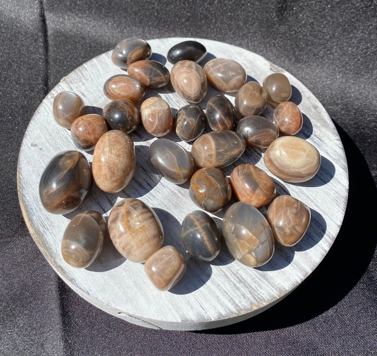 Black Moonstone Tumble - Gemstone Oasis Co.Black Moonstone Tumble