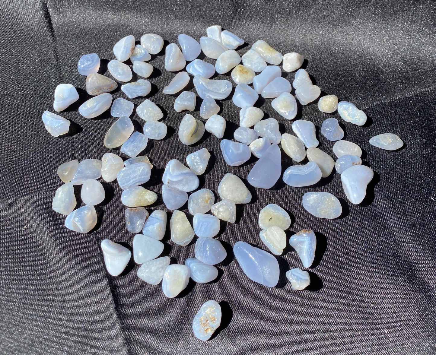 Blue Lace Agate Tumble - Gemstone Oasis Co.Blue Lace Agate Tumble