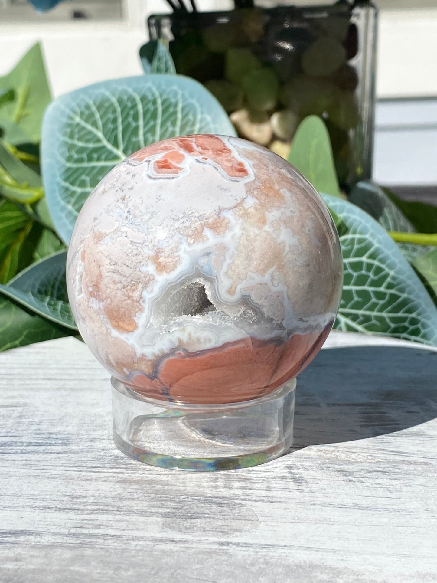 Cotton Candy Agate Sphere - Gemstone Oasis Co.Cotton Candy Agate Sphere