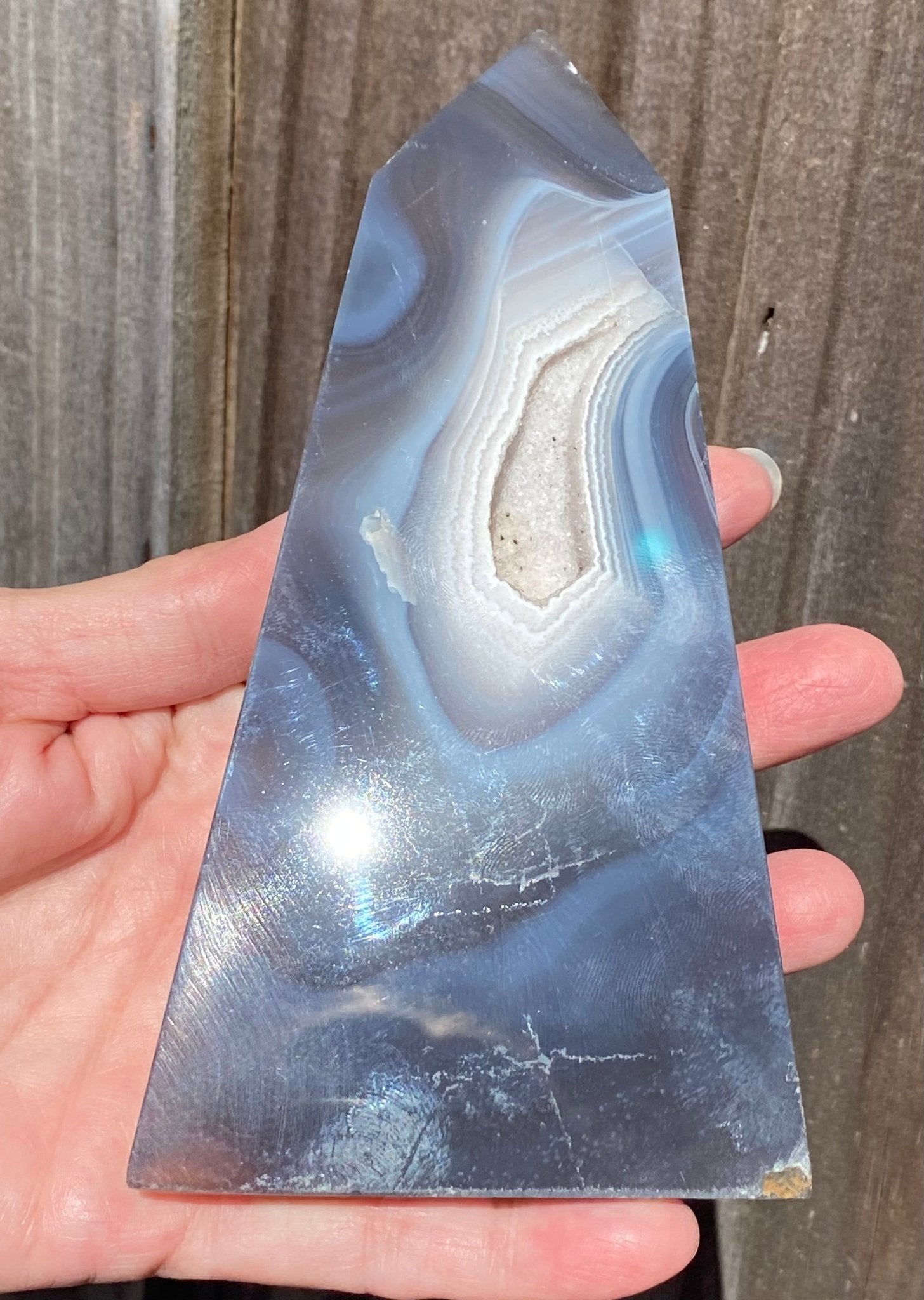 Druzy Agate Tower Slab - Gemstone Oasis Co.Druzy Agate Tower Slab