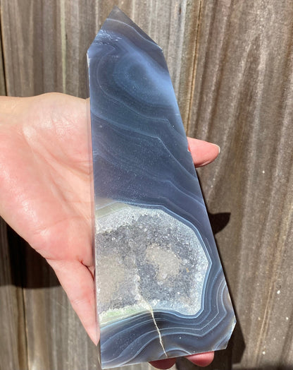 Druzy Agate Tower Slab - Gemstone Oasis Co.Druzy Agate Tower Slab