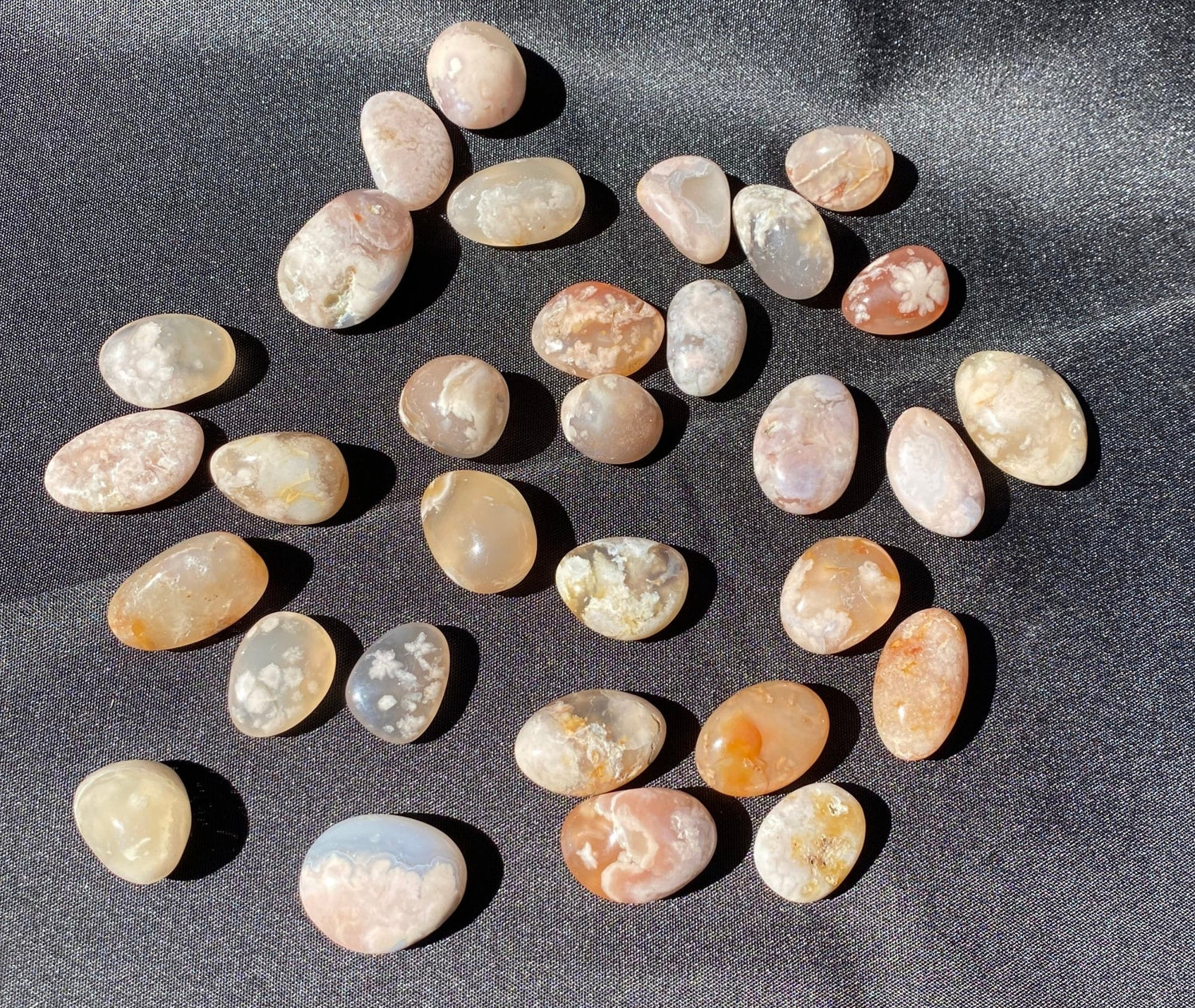 Flower Agate Tumble - Gemstone Oasis Co.Flower Agate Tumble