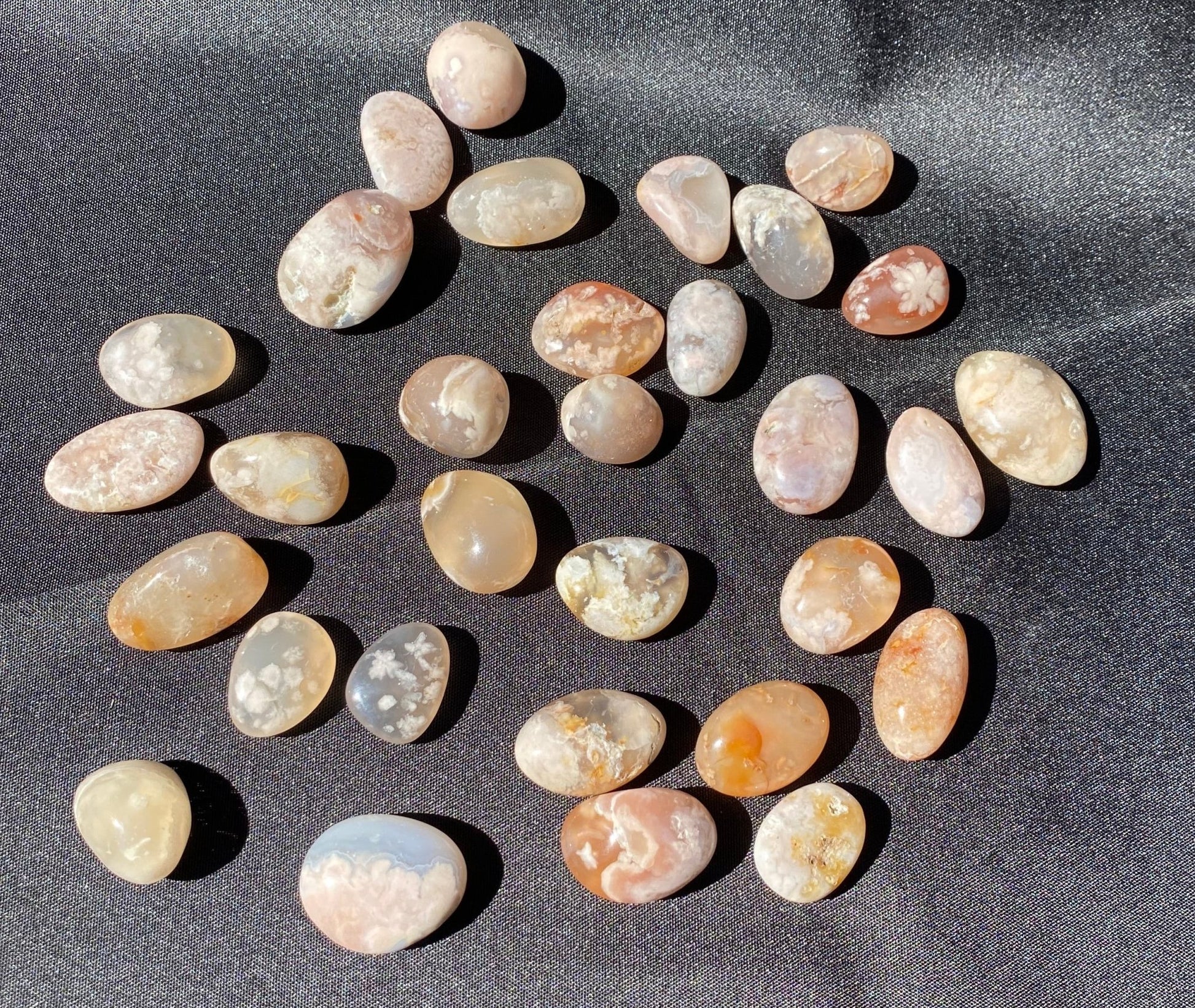 Flower Agate Tumble - Gemstone Oasis Co.Flower Agate Tumble