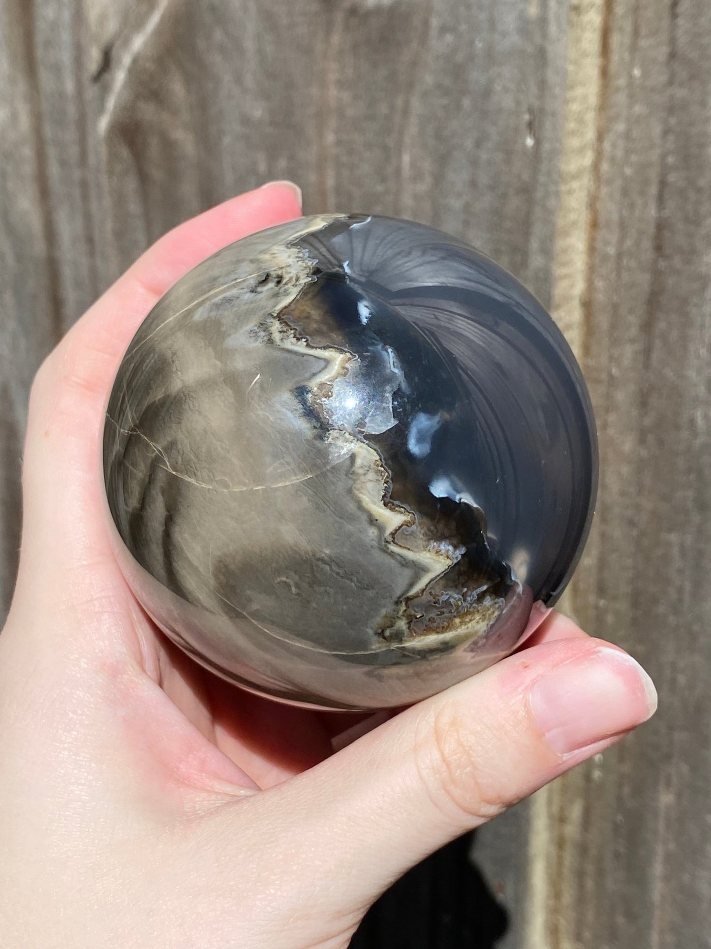 Lava Agate Sphere - Gemstone Oasis Co.Lava Agate Sphere