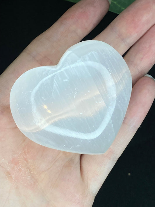 Selenite Hearts - Gemstone Oasis Co.Selenite Hearts